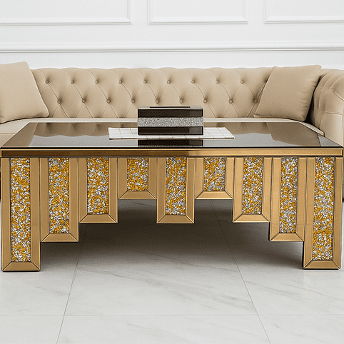 Crystalline Mirrored Coffee Table - Image 4