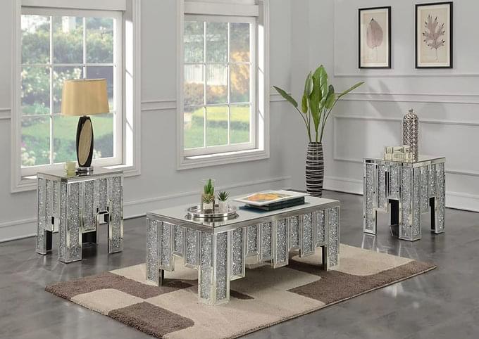 Crystalline Mirrored Coffee Table - Image 2