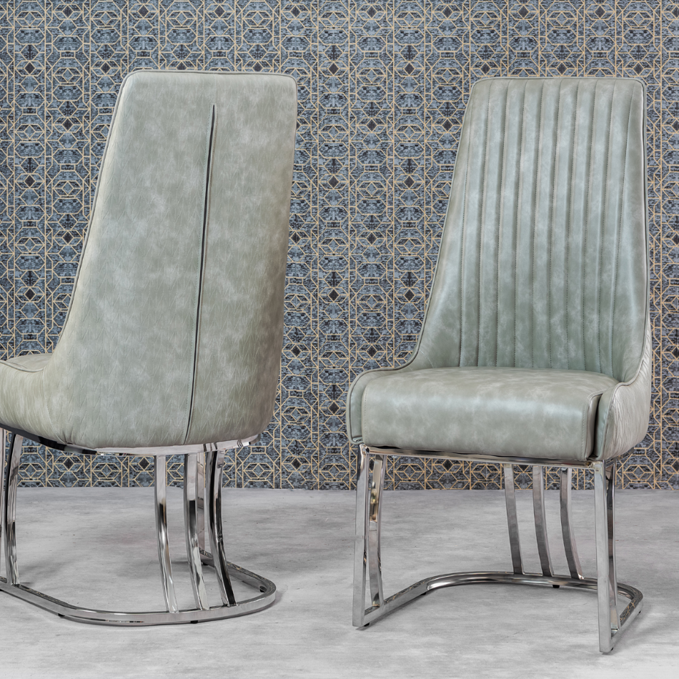 Alexa Leather High Back Dining Chair